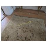 Aubusson Runner Rug - 32x139 Tan/Green/Pink
