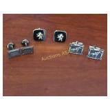 Jewelry Cufflinks - Silver/Black