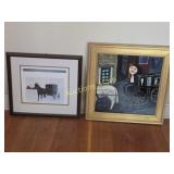 Horse & Carriages Framed Artwork