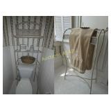 Bathroom Over Toilet Shelf & Towel Rack +