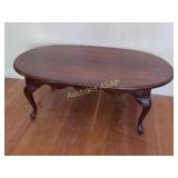Queen Anne Style Oval Coffee Table