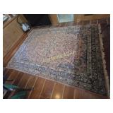Persian Area Rug 79in x 113in Pink/Blue/Cream