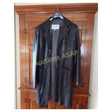 Vintage Michael Hoban North Beach Leather Long Coa