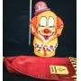 Vntg clown head w/ Windy helium balloon bag