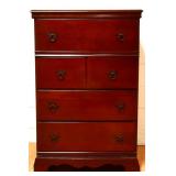 VIntage flat front 4 drawer tall chest see photos