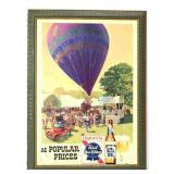 Vntg framed 22x29 Pabst Blue Ribbon art