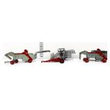 Lot of 3 mini Case farm toys