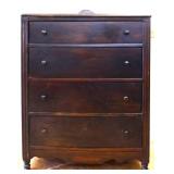 Vintage 4 drawer tall chest