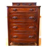 Vintage Davis Cabinet tall chest w/ glove box