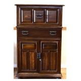 Vintage Ethan Allen drop front bar