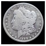 1899O Morgan silver dollar