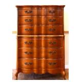 Vintage French Provincial chest on chest