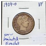 1904O barber quarter