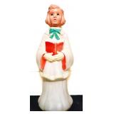 Vintage 30in choir girl blow mold see pics NO SHIP