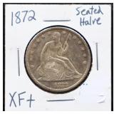 1872 seated liberty half dollar