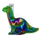 Fenton 3in green carnival dinosaur figure
