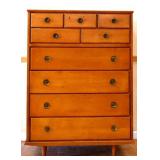 MCM tall chest w/ recessed pulls