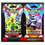 2 sealed Pokemon Obsidian Flames booster packs