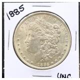1885 Morgan silver dollar