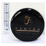Fenton black round paperweight