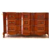 Vintage French Provincial 9 drawer dresser