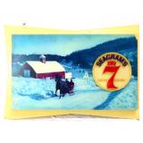 Vntg 20.5x14 plastic Seagram