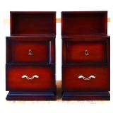 Pair MCM 2 drawer nightstands