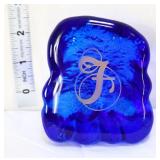 Fenton cobalt rock of Gibraltar paperweight
