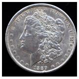 1889 Morgan silver dollar