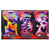 3 sealed Pokemon Destined Rivals booster packs