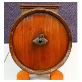 Vintage wood barrel butter churn