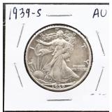 1939S walking liberty half dollar