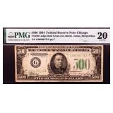 Graded 20 1934 Fed Reserve of Chicago $500 note