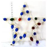 Vintage lighted Christmas star, works