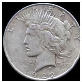 1922D peace dollar