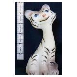 Fenton 5in 2007 white tiger happy cat see pics
