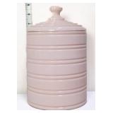 Vntg Jeanette shell pink cookie jar