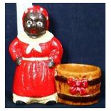 Cast iron 2in americana wash lady figure