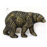 Metal walking bear figure