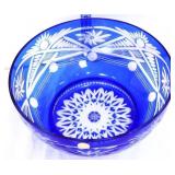 Blue bohemian 8in diameter bowl
