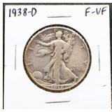1938D walking liberty half dollar