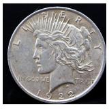 1922 peace dollar