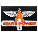 Metal 11x7 A Giant Power tag topper