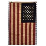 Tea stained American flag