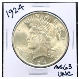 1924 peace dollar