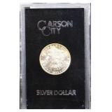 1883 Carson City Morgan silver dollar in box