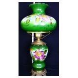 Vintage green shade parlor lamp