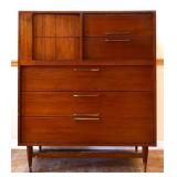 MCM 5 drawer 1 door gentlemens chest