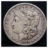 1879 Morgan silver dollar