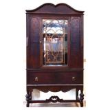1920s 1 door 1 drawer china cabinet